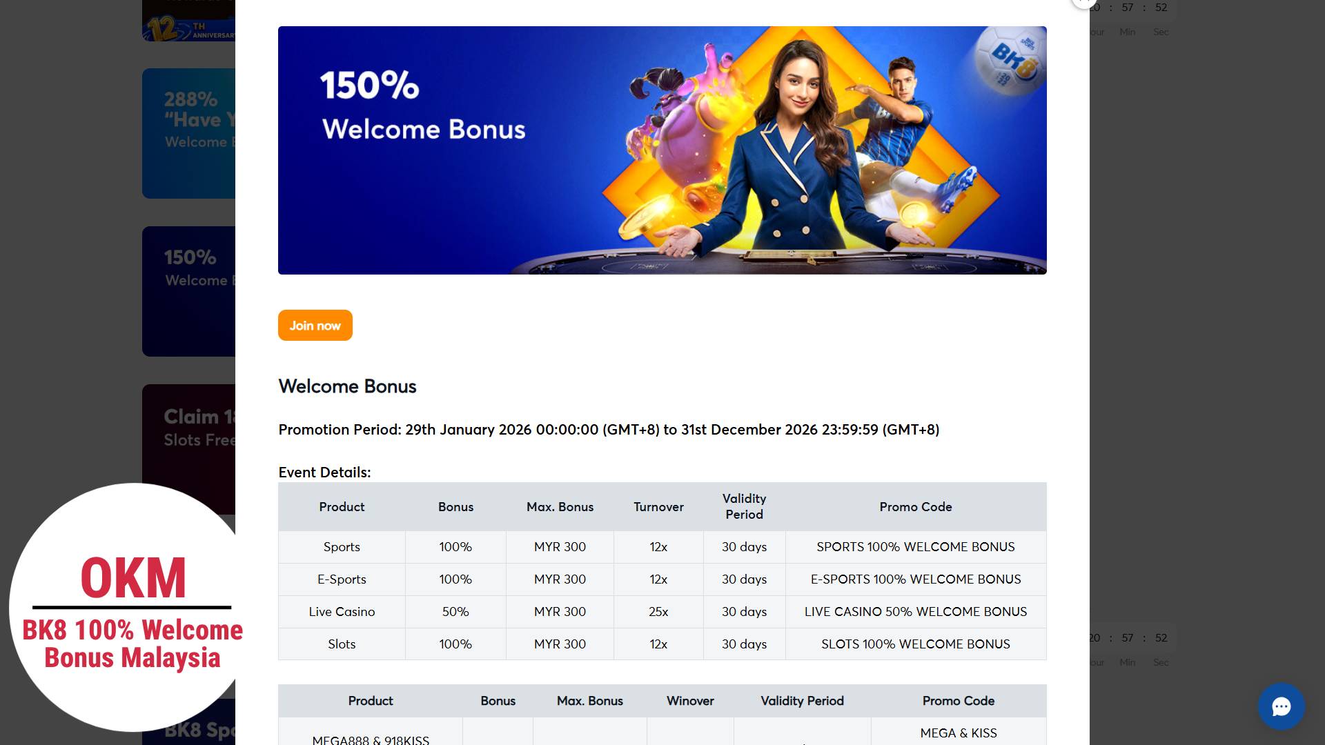 100 welcome bonus casino Malaysia