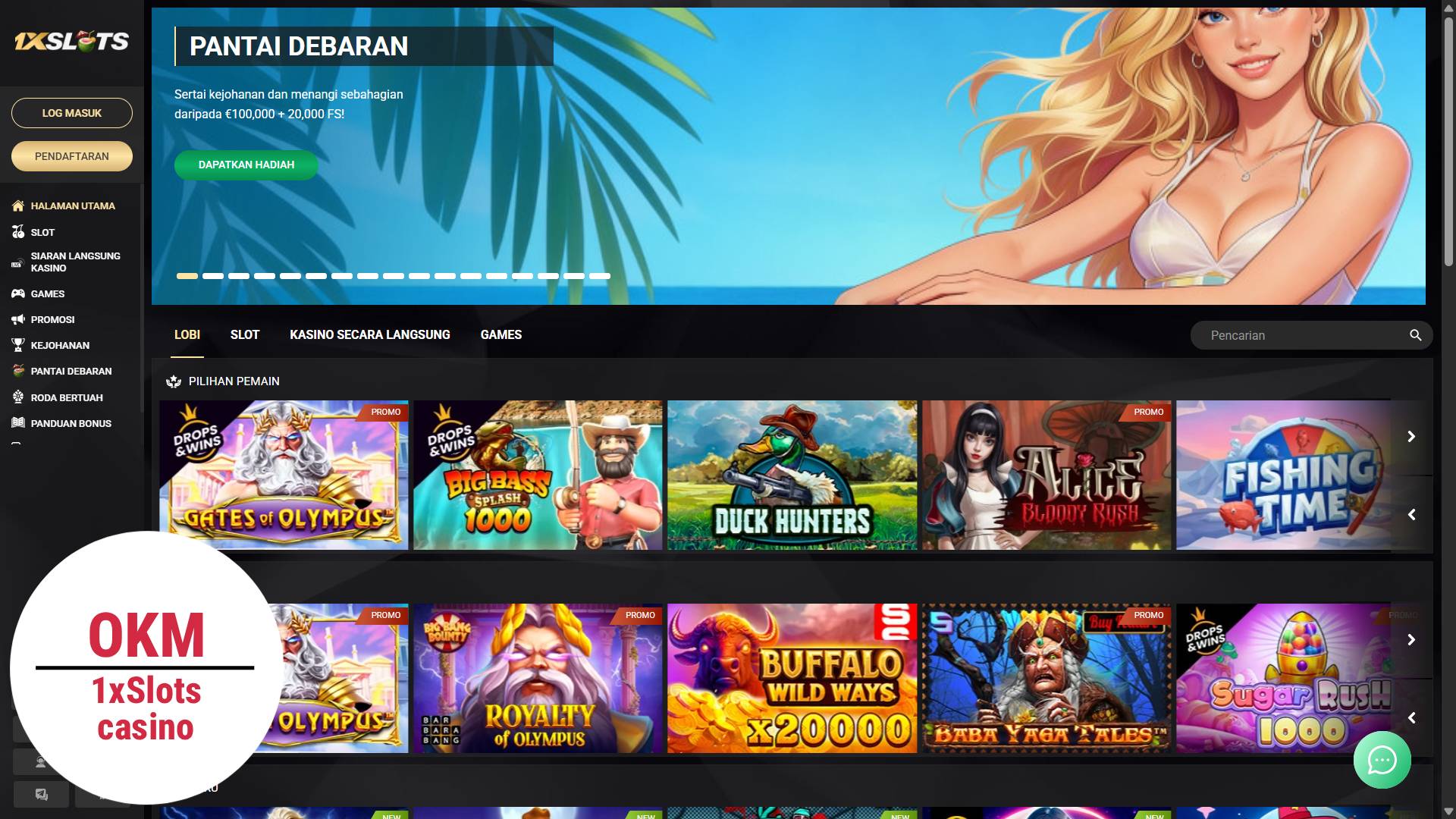 1xslots casino