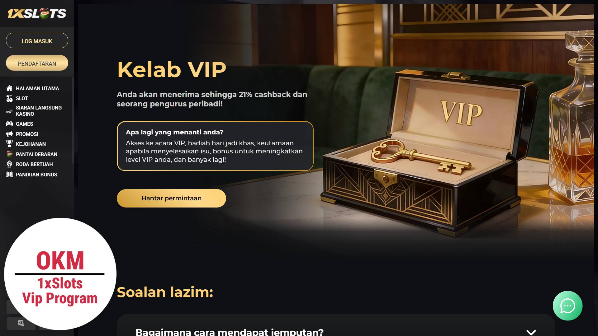 1xslots casino vip program