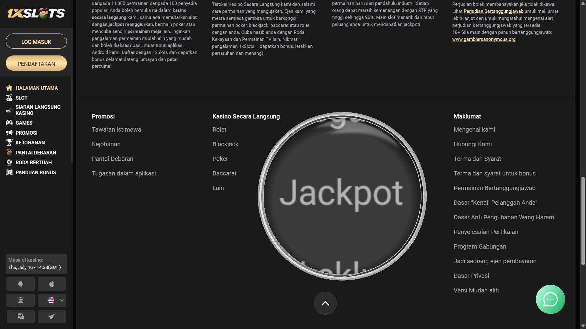 1xslots gambling games