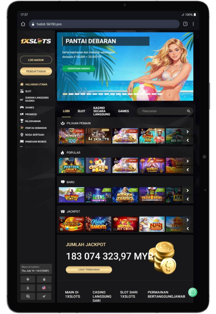 1xslots mobile casino Malaysia