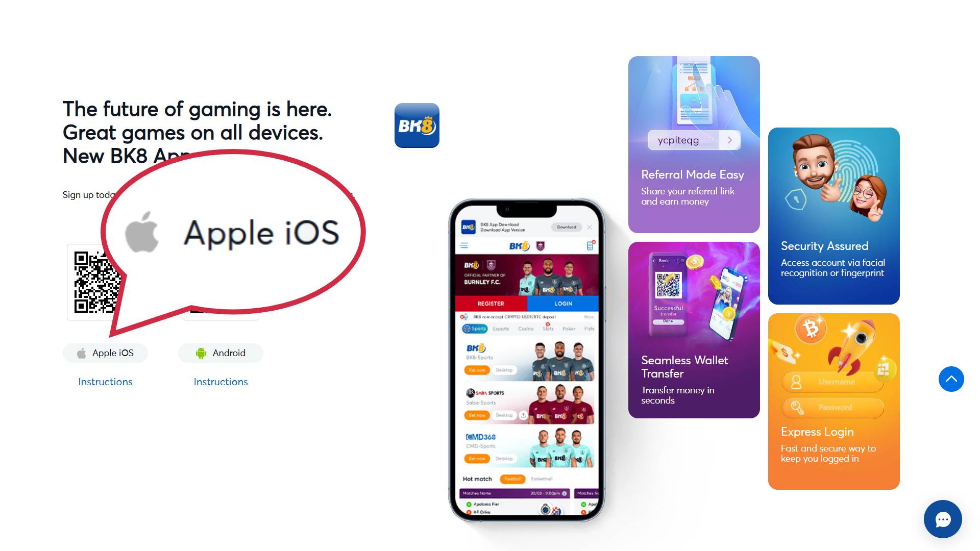 BK8 download iOs