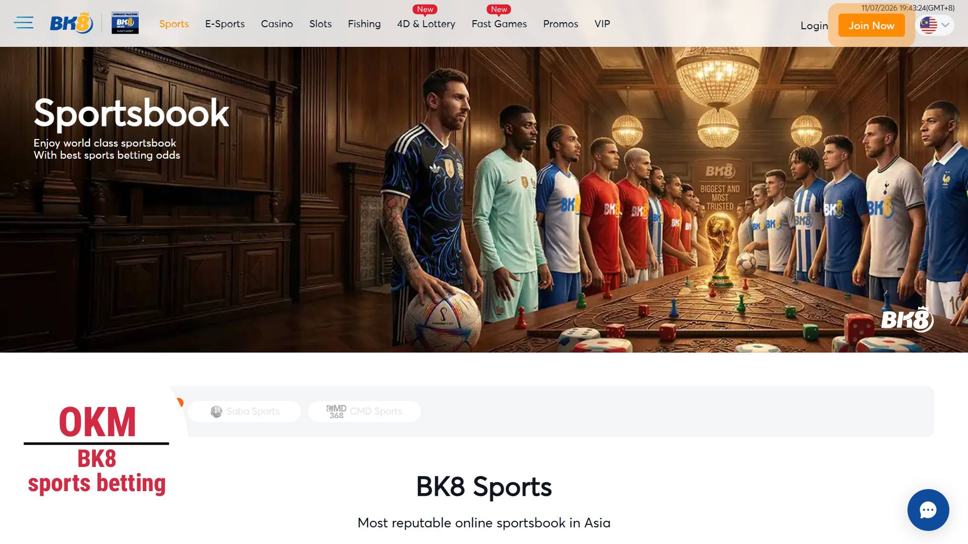 Online betting BK8 casino