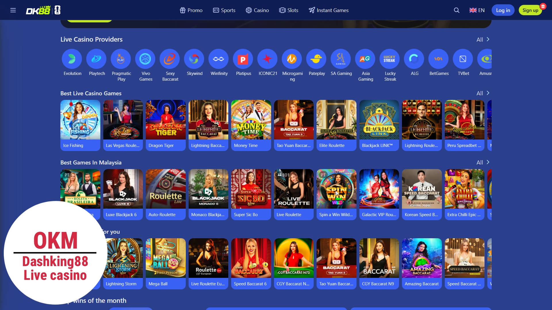 DashKing88 live casino