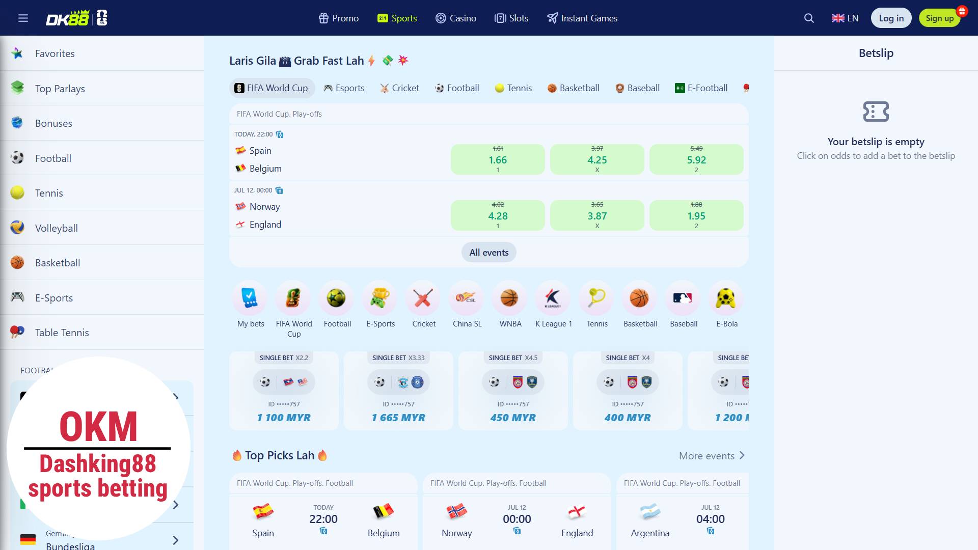 DashKing88 sports betting