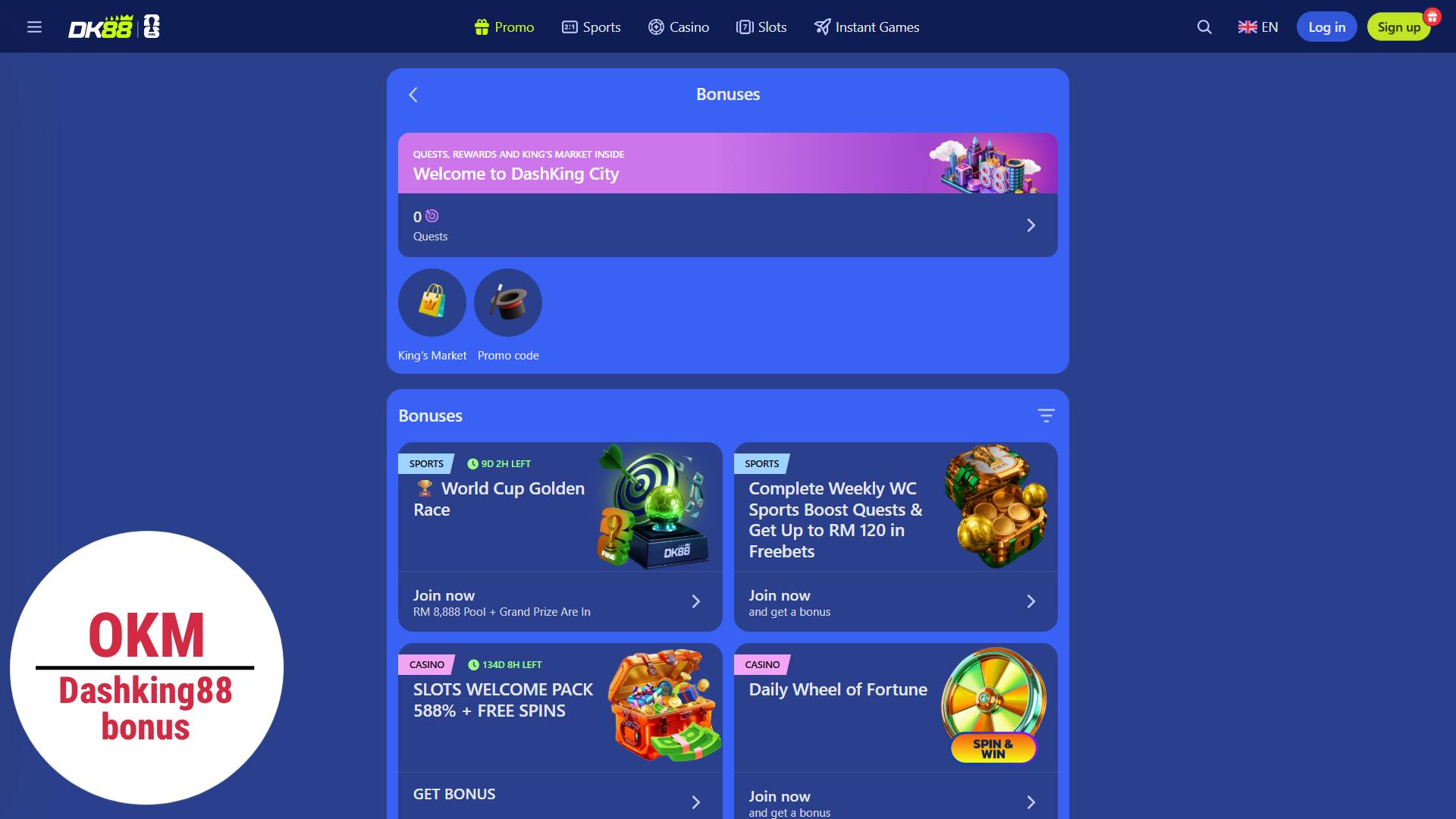 DK88 bonus casino