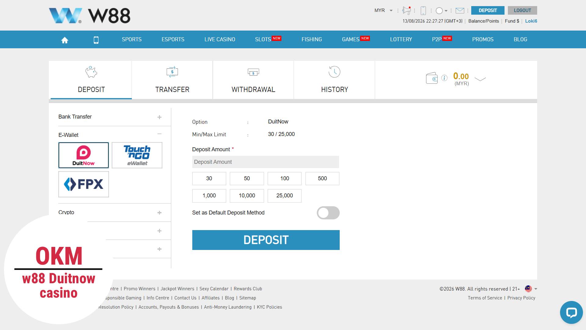 W88 online casino Duitnow