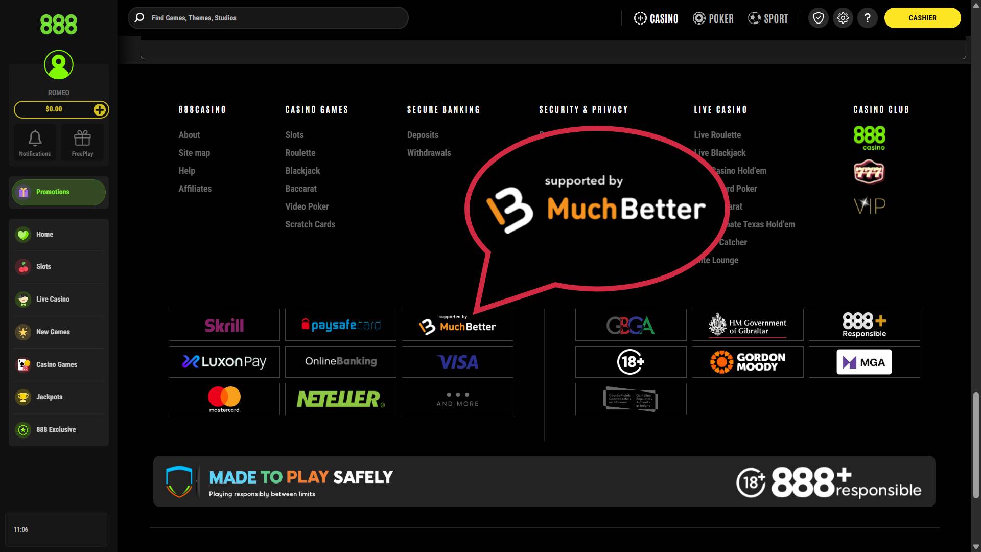 Muchbetter ewallet casino