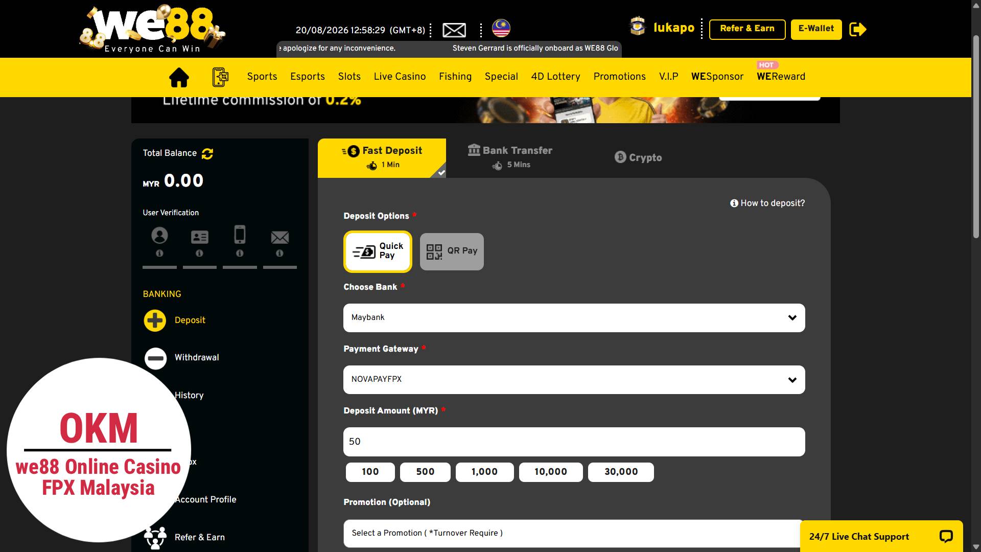 FPX online casino Malaysia