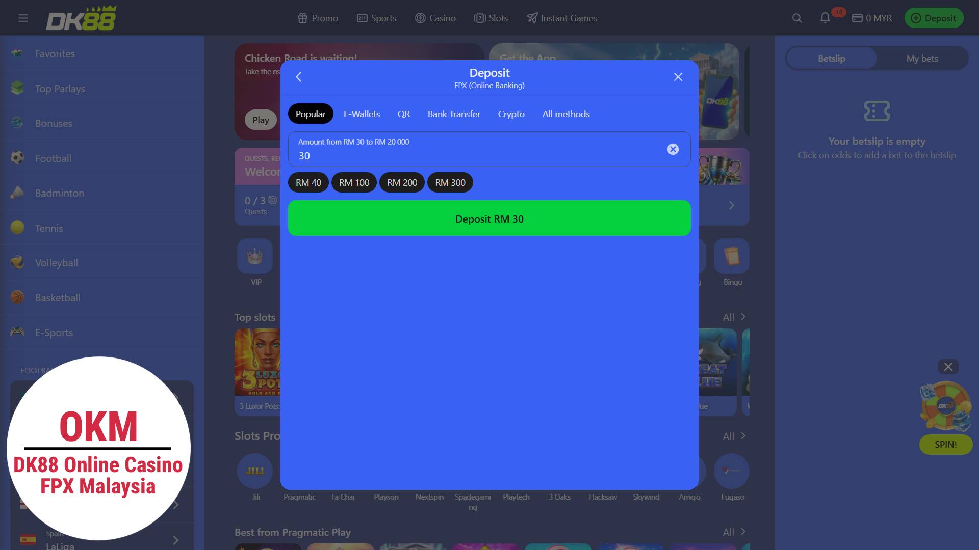 Online casino fpx