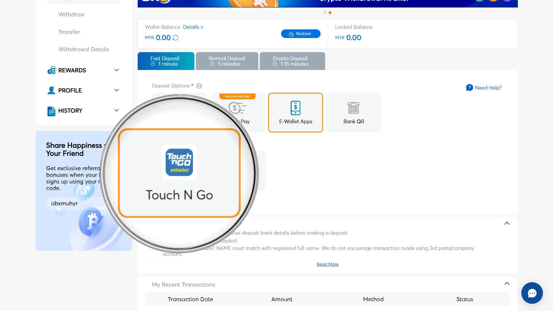tng e wallet casino