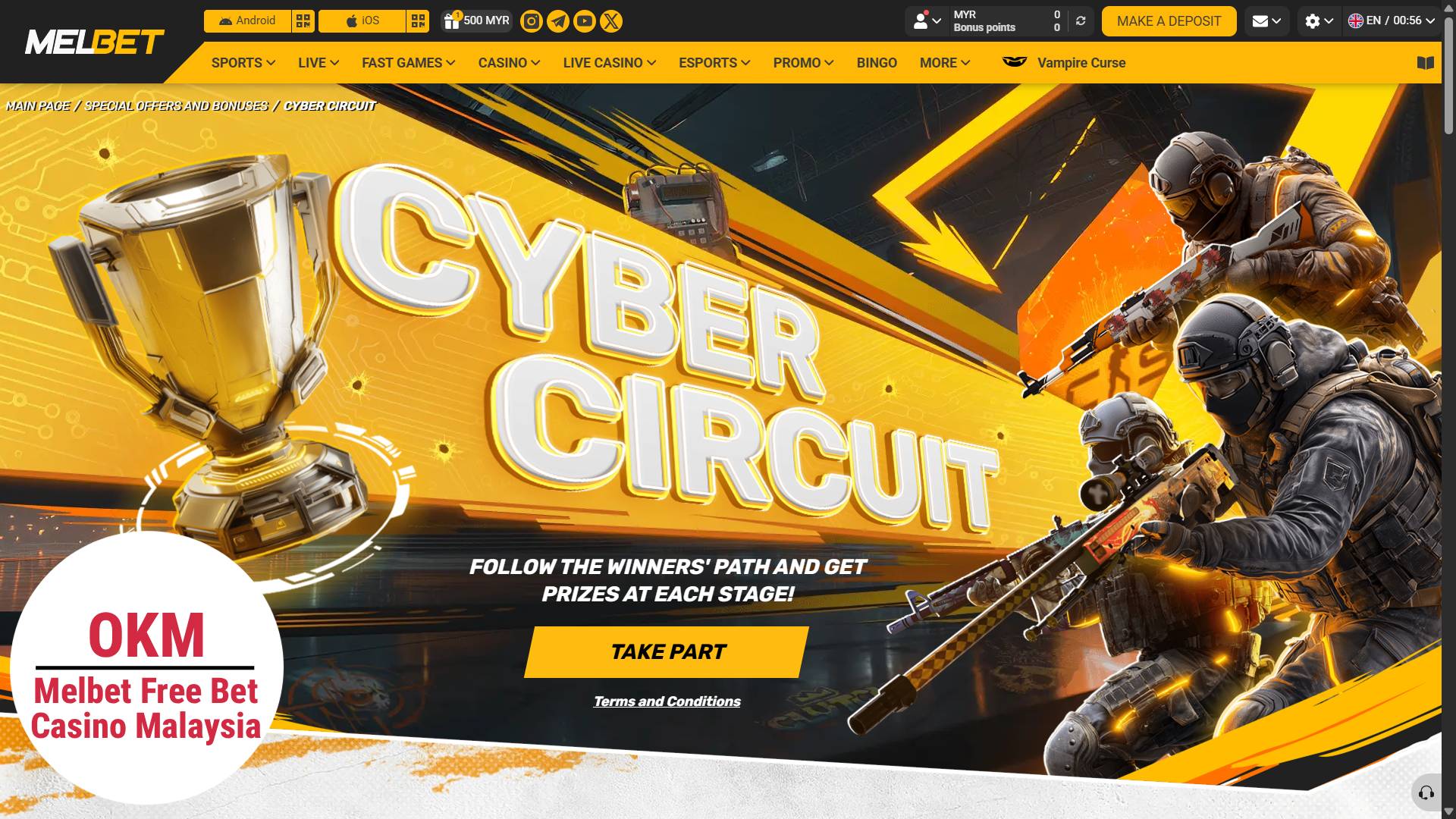 Melbet free bet online casino Malaysia