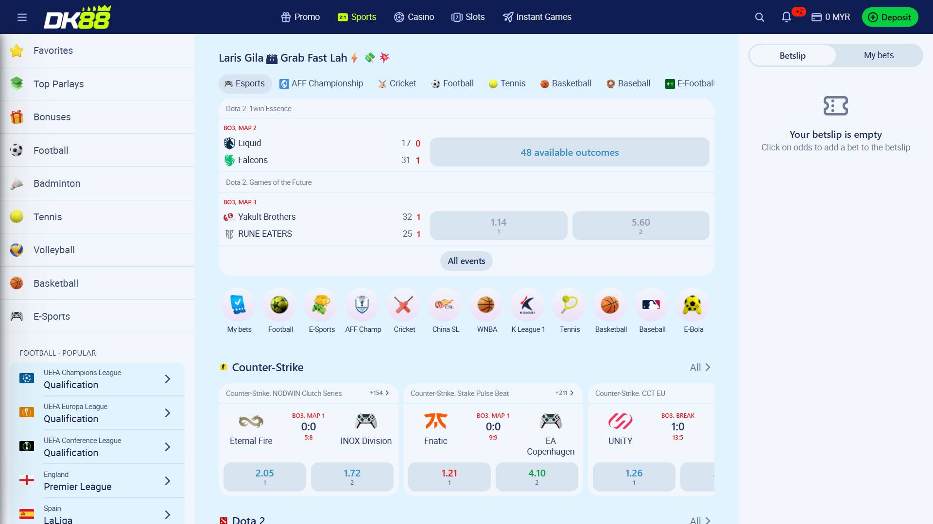 Sports available for betting online casino