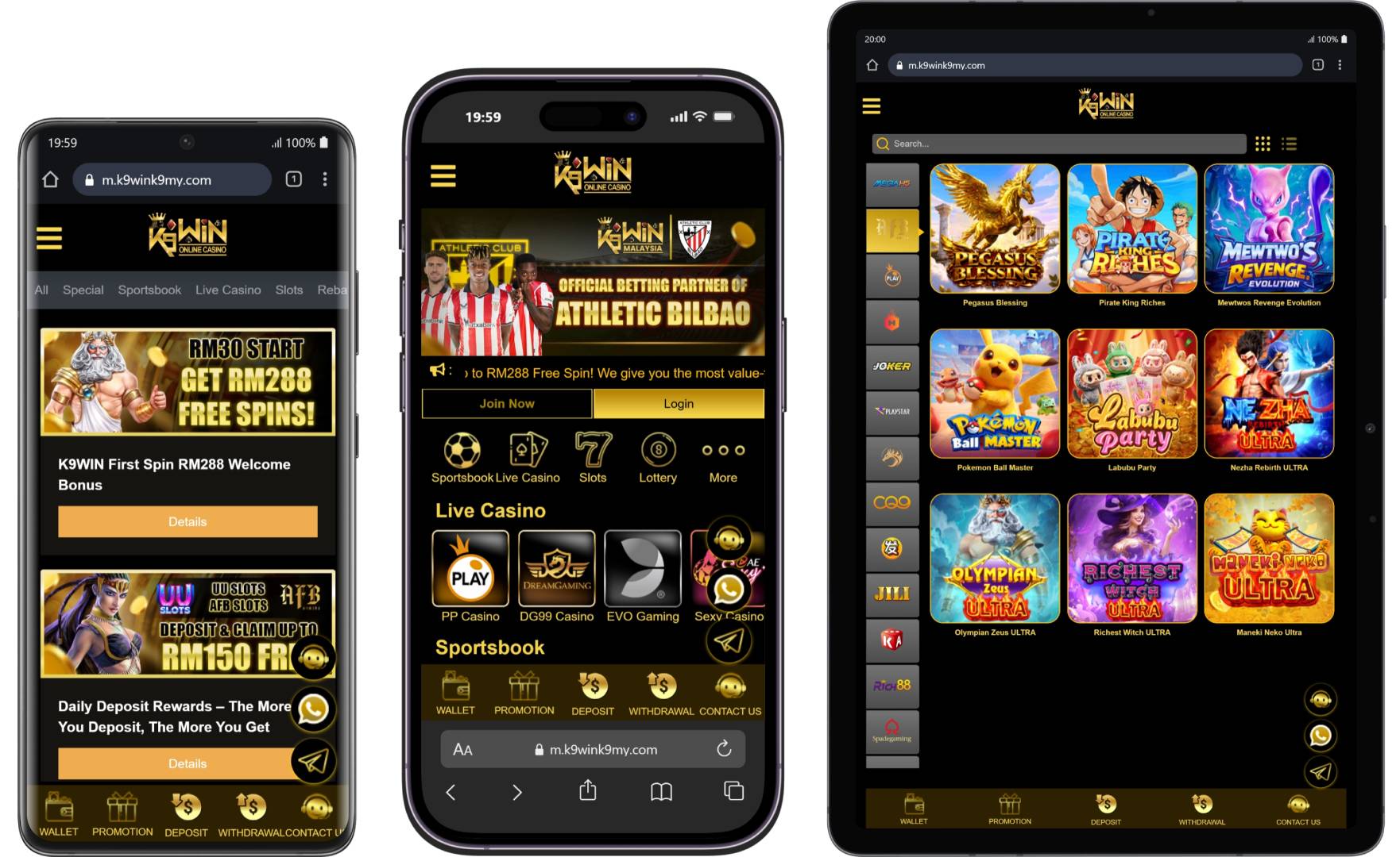 k9win online mobile casino Malaysia