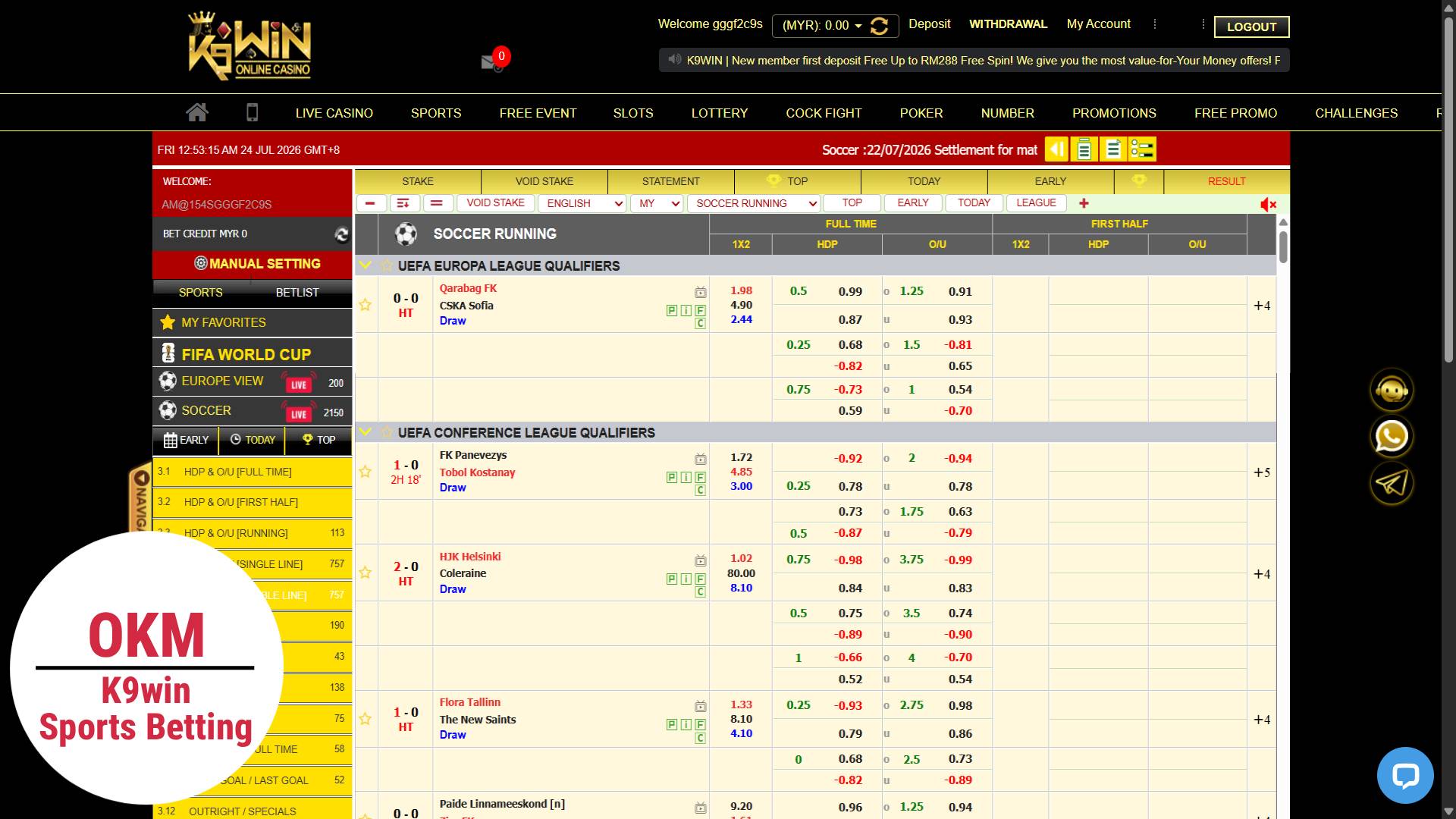 k9win sports betting