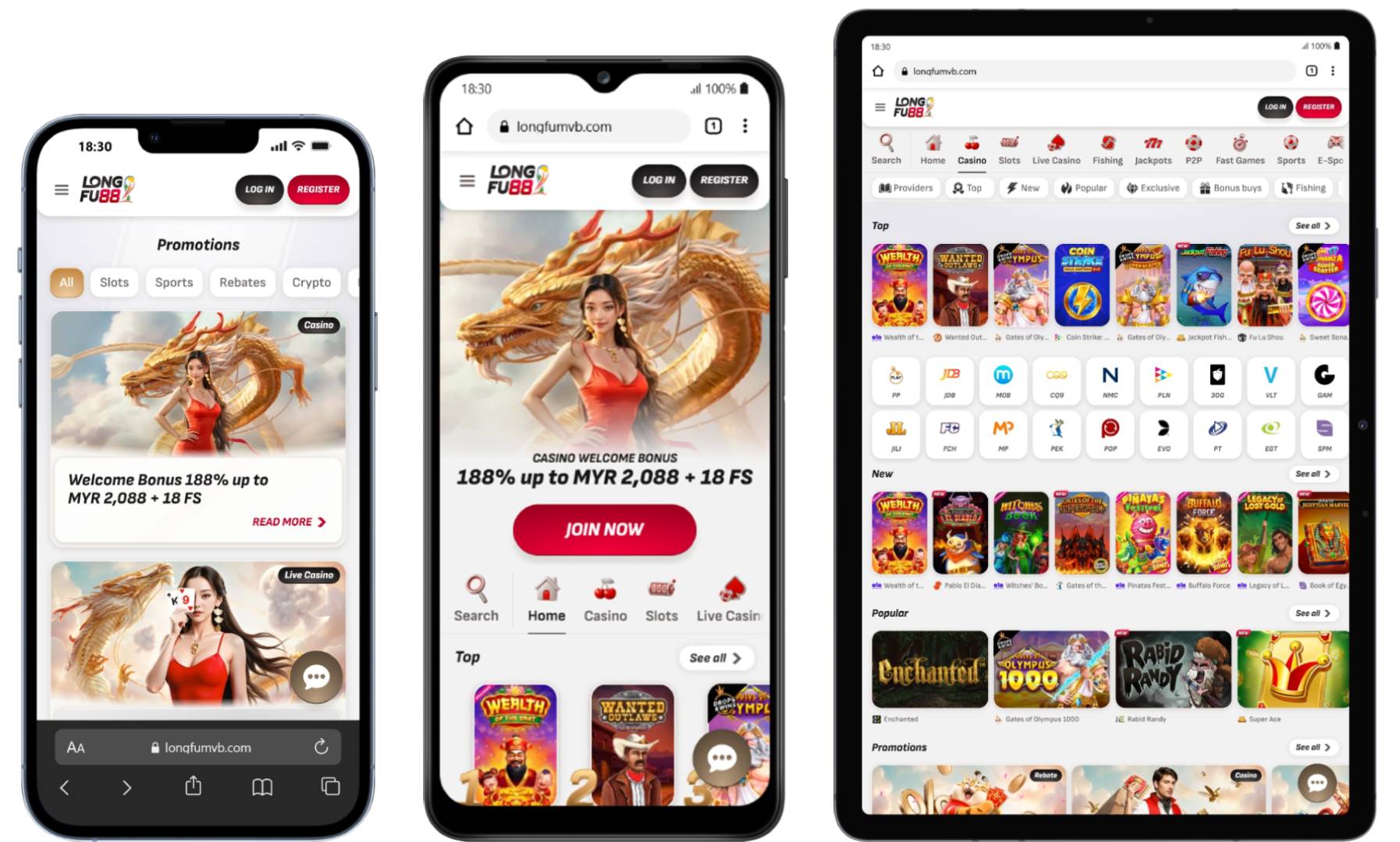 Compatible devices for LongFu88 casino Malaysia