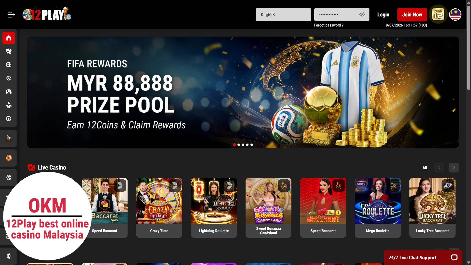 12play best online casino Malaysia