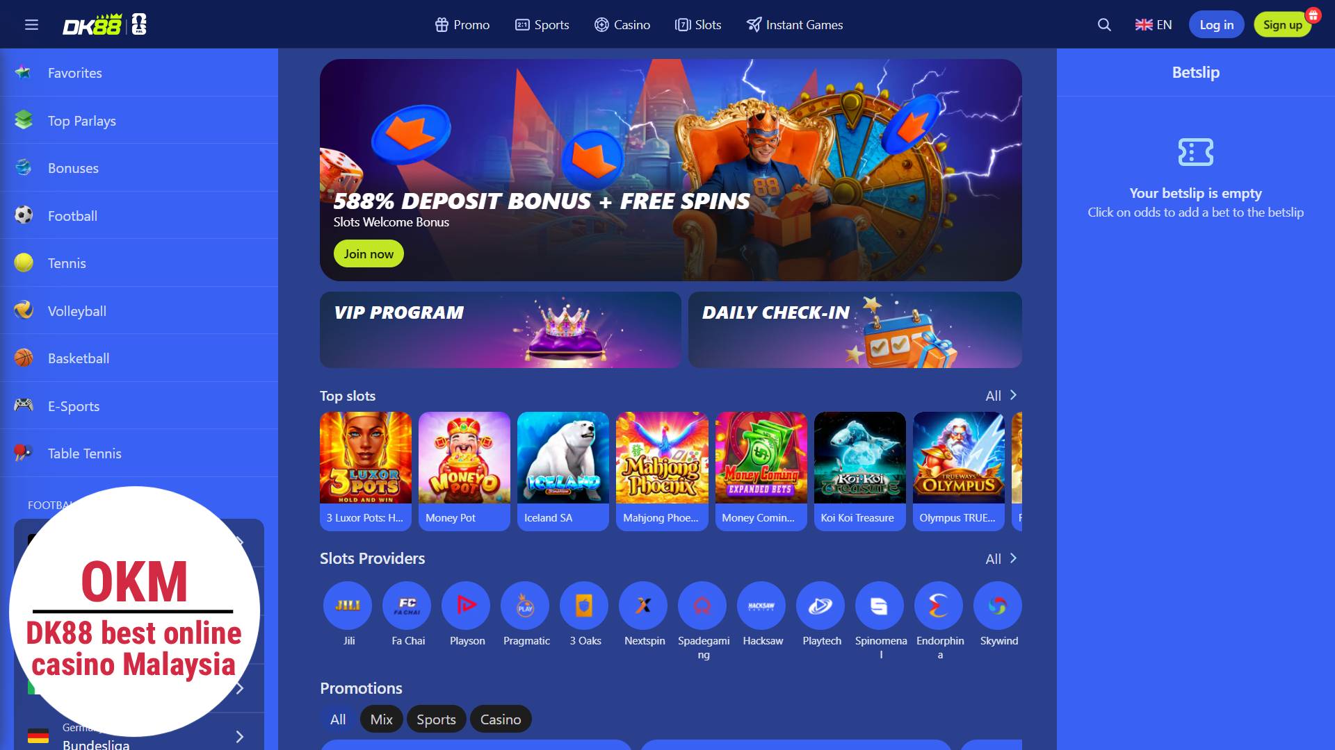 DK88 best online casino Malaysia