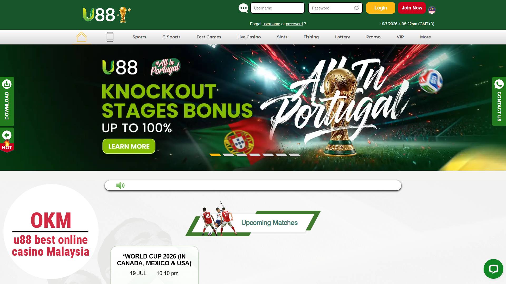 u88 best online casino Malaysia