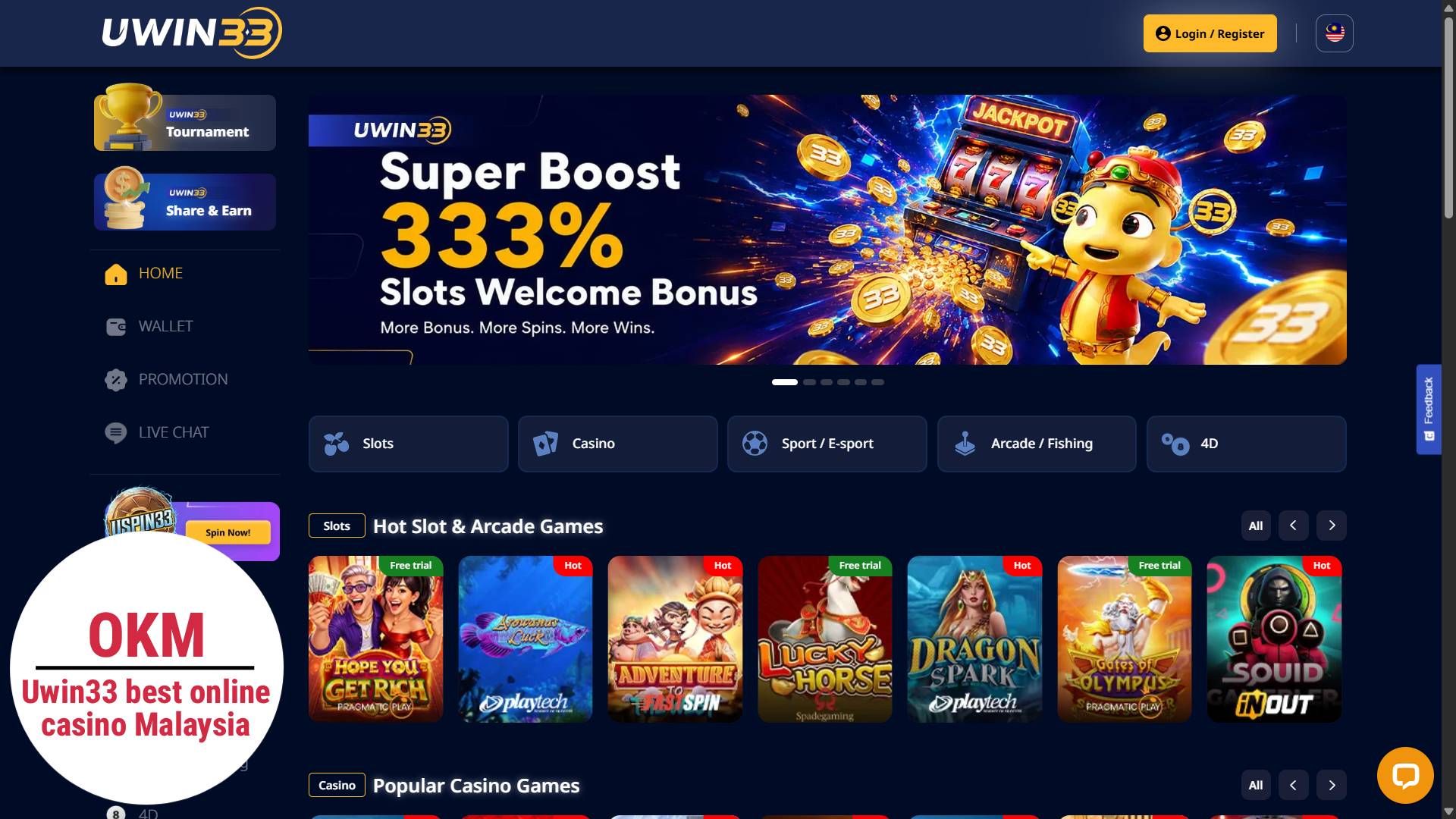 Uwin33 best online casino Malaysia