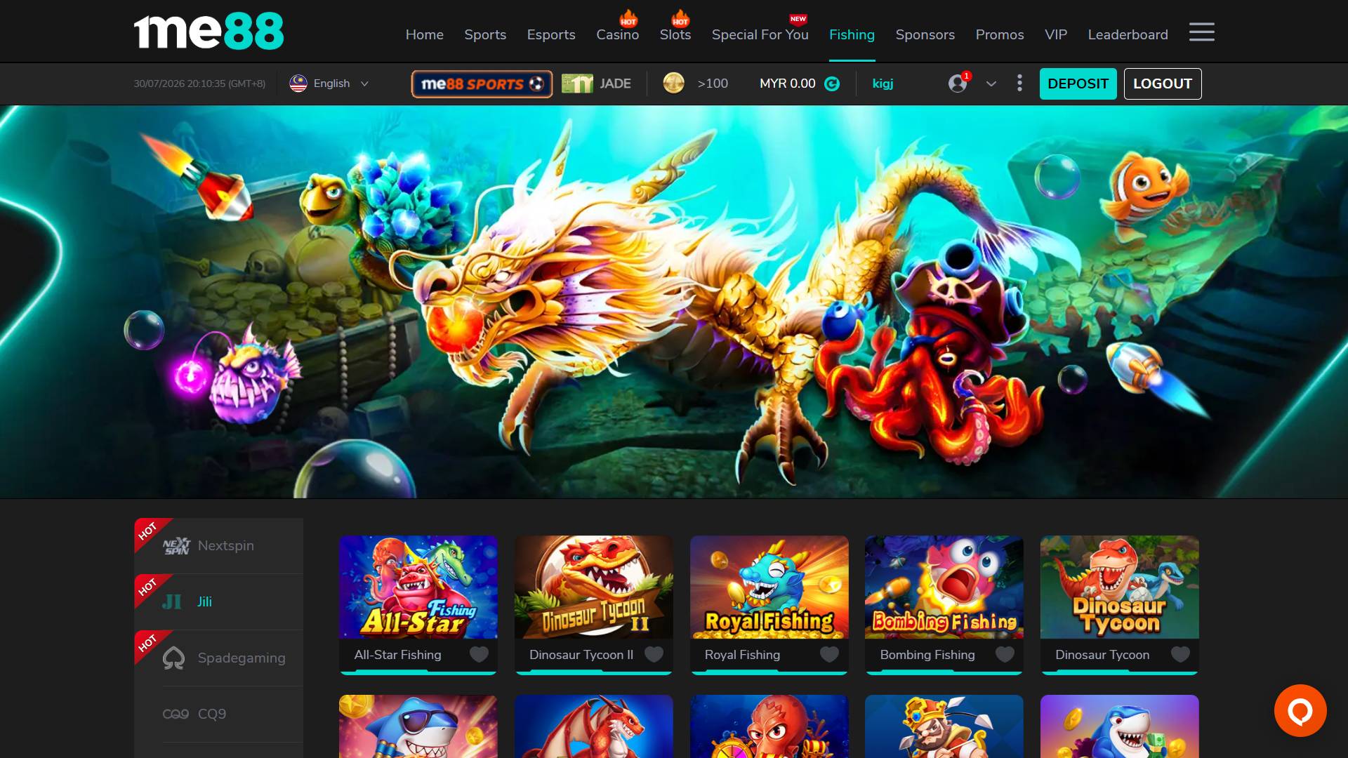 Me88 fishing casino games