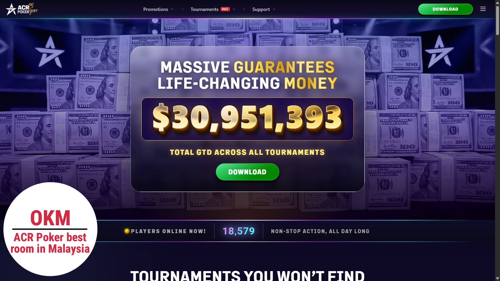 ACR poker best poker sites Malaysia
