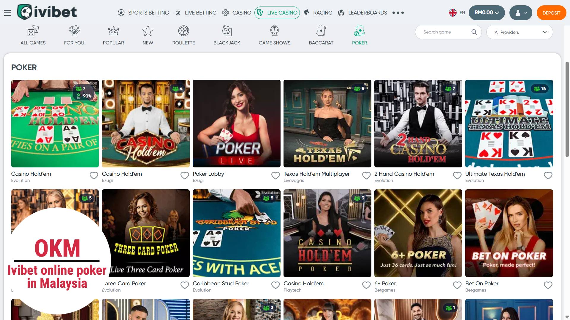 Ivibet poker online
