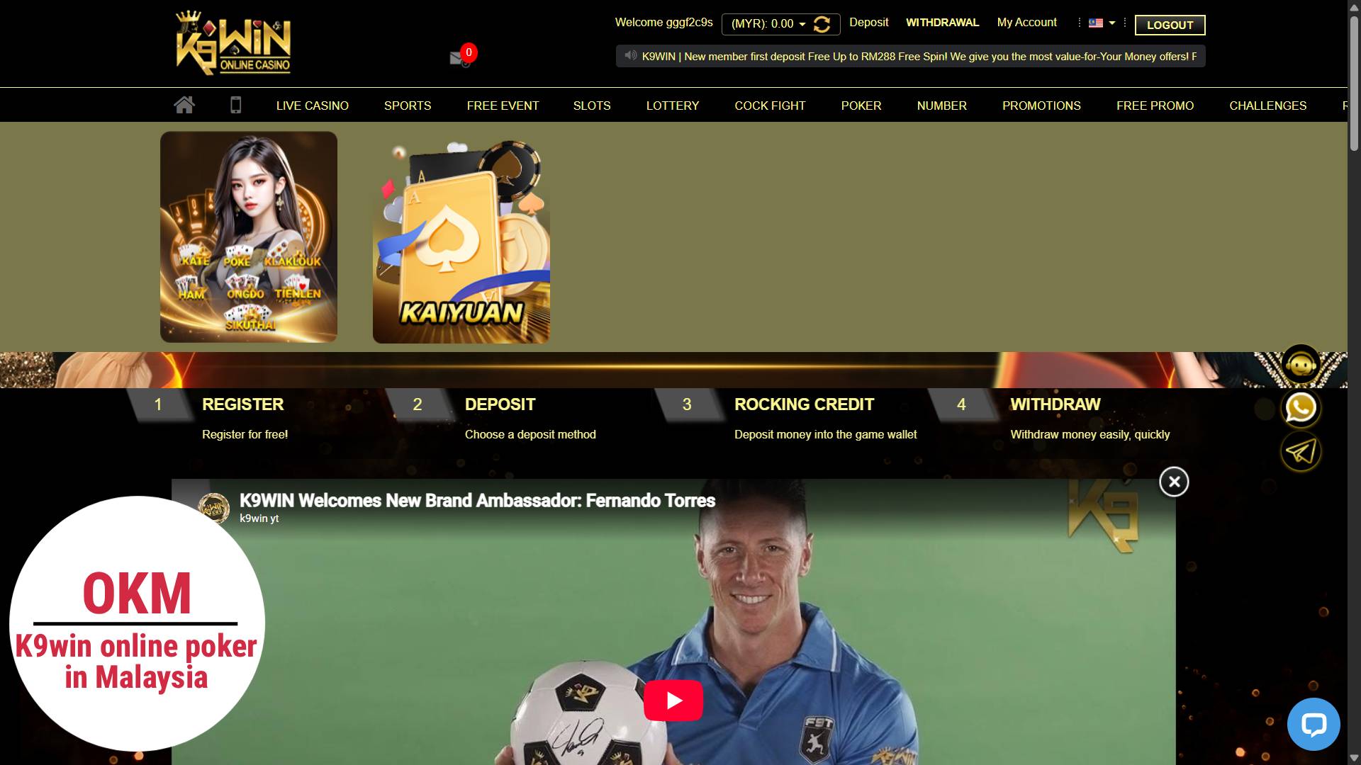 K9win online poker real money