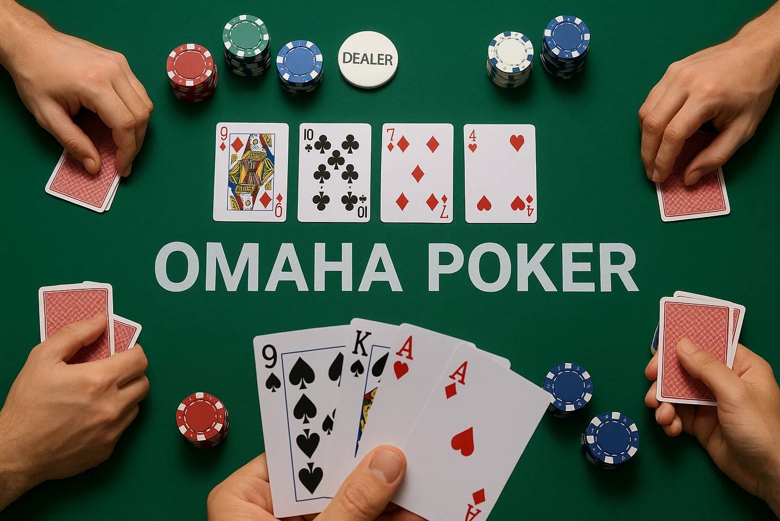 Omaha poker game