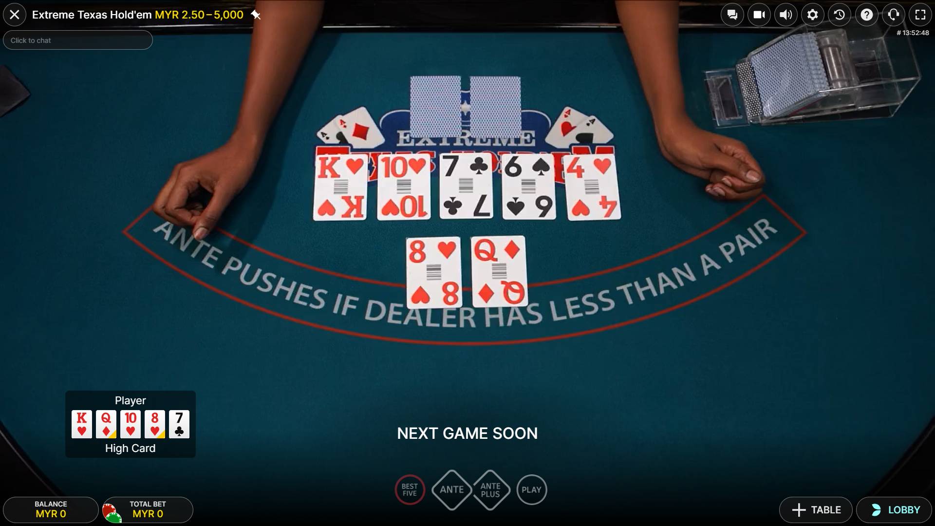 Texas holdem poker game