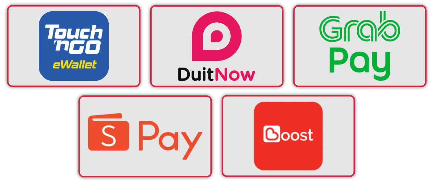 eWallets for minimum deposit rm30