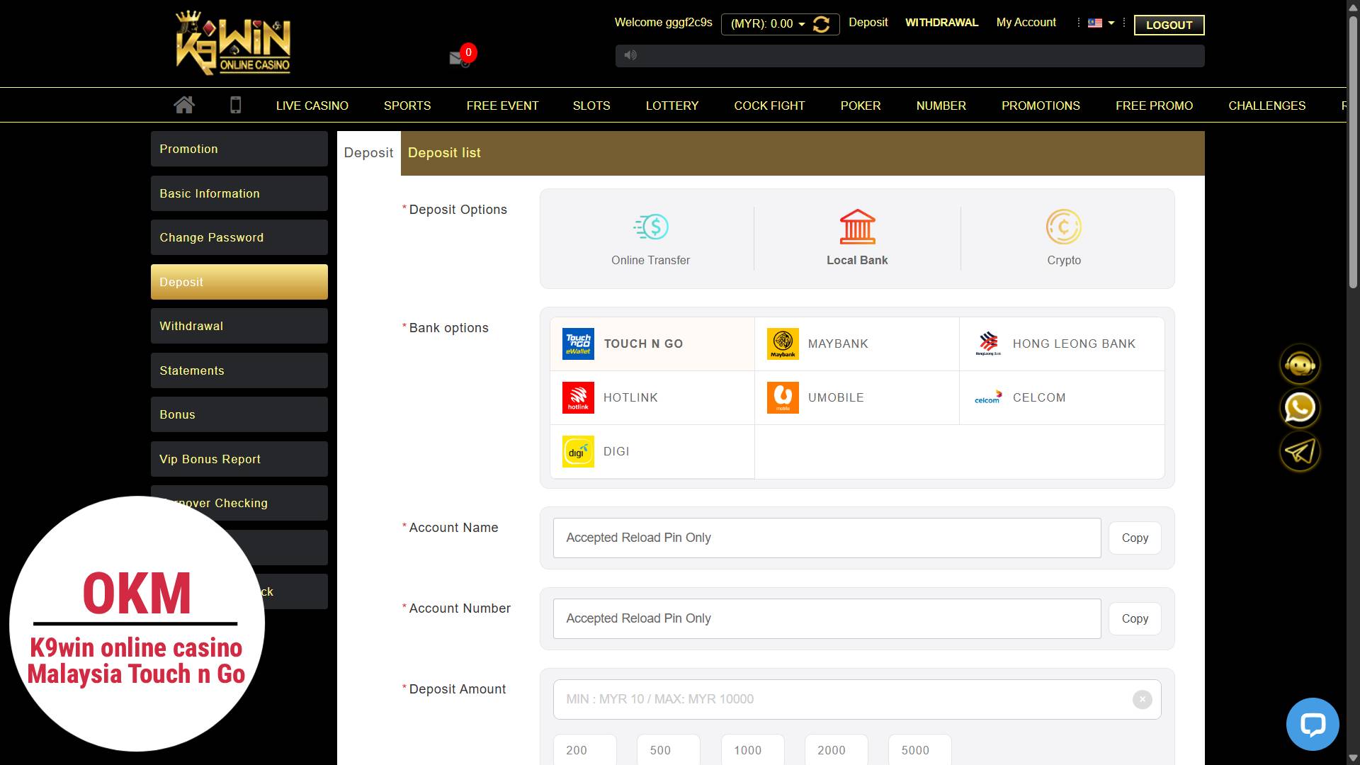 K9win TNG online casino