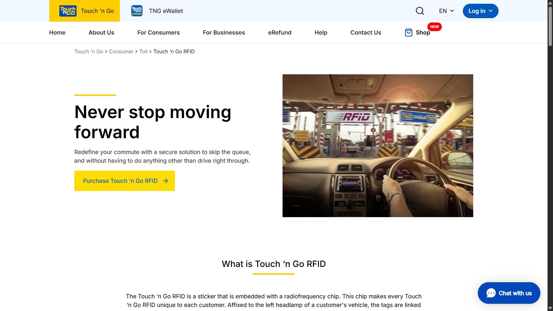 Touch n Go RFID