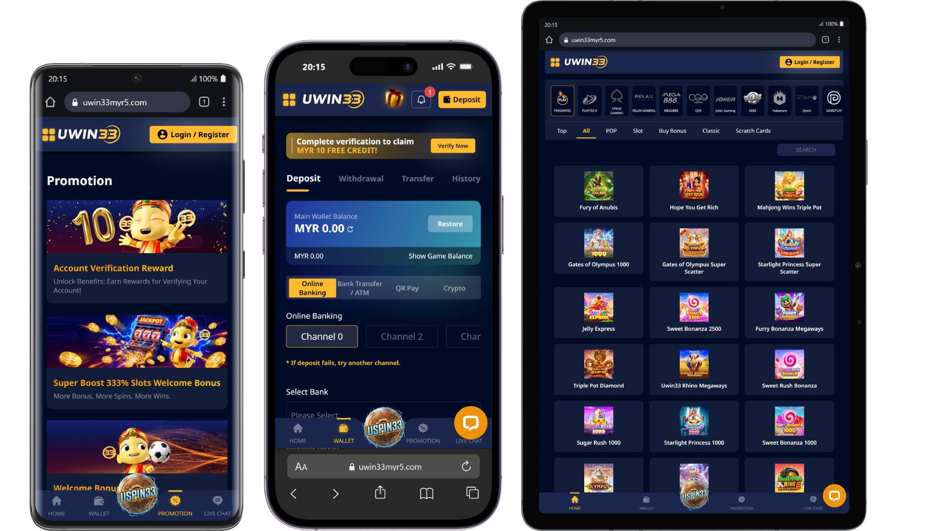 Uwin33 Malaysia mobile casino